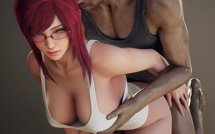 RobStylish: Ryanreos 性感的红发女郎沉迷于大鸡巴插入她紧致的阴户，渴望精液