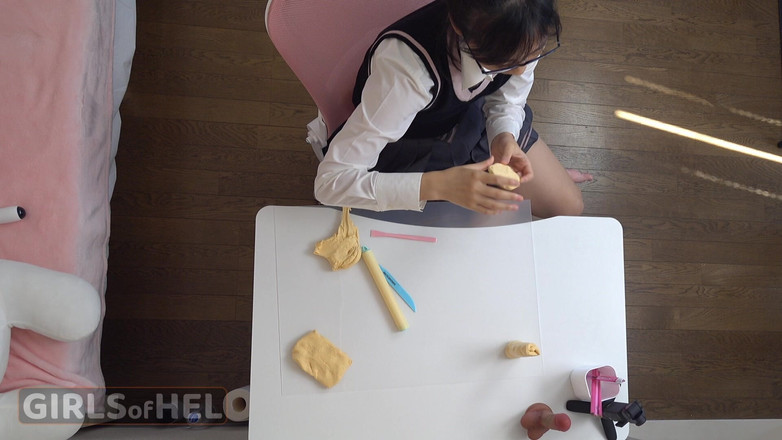 Girls of Hel: Look Into My Petite Stepdaughter's Bedroom - Pussy Play