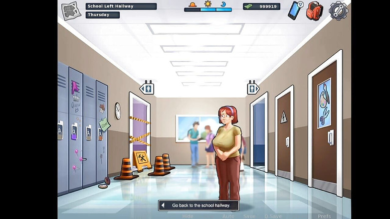 Lana Game plays: Summertime saga 第13部分 - 他射在他女朋友的大奶子上