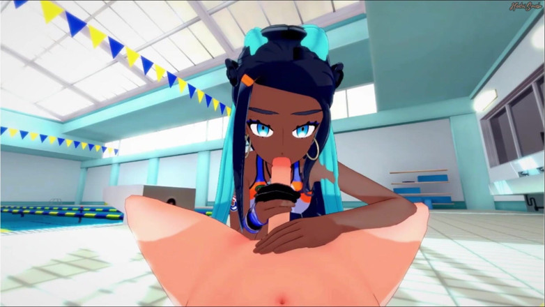 Hentai Smash: Nessa, chef de gym, se fait baiser au bord de...