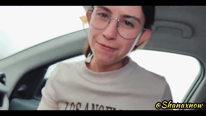 Shanaxnow: Shanaxnow Perfect Car POV Blowjob Deepthroat Cum Inside Mouth