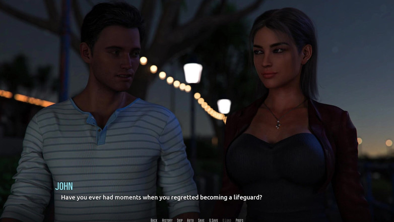 3D Cartoon Porn: Domino Beach 2: Jhon's Fateful Night Walk dengan Emily