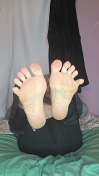 Showing off My Big Meaty Soles