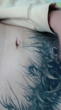 Tattooed Young Man Masturbates Until He Cums