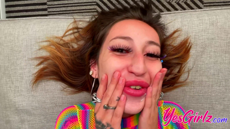 YesGirlz: Tattooed babe Anna Chambers fucks hardcore
