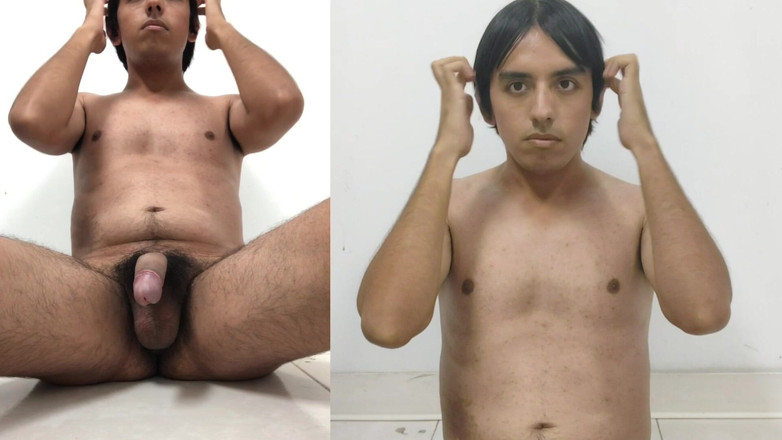 Miguelo Sanz: 毛深いラテン系男性が2アングルマスターベーションに挑戦