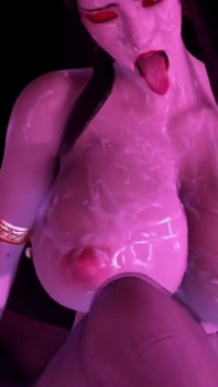 3D Huge Bobs Slut Sitting on the Big Cock