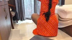 Round & Brown Ass Bhabhi Serving Her Thick Pussy with Breakfast