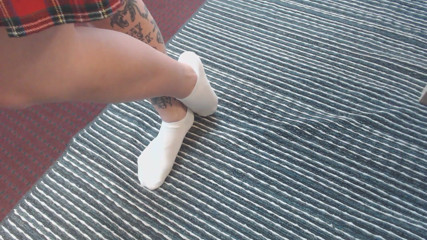 Abby Anna: Pretty white ankle socks