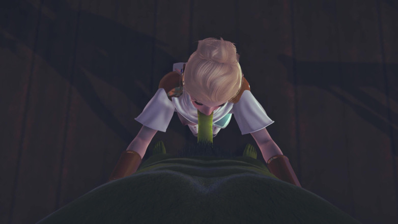 Waifu club 3D: Roztomilý elf saje ork ptáka POV