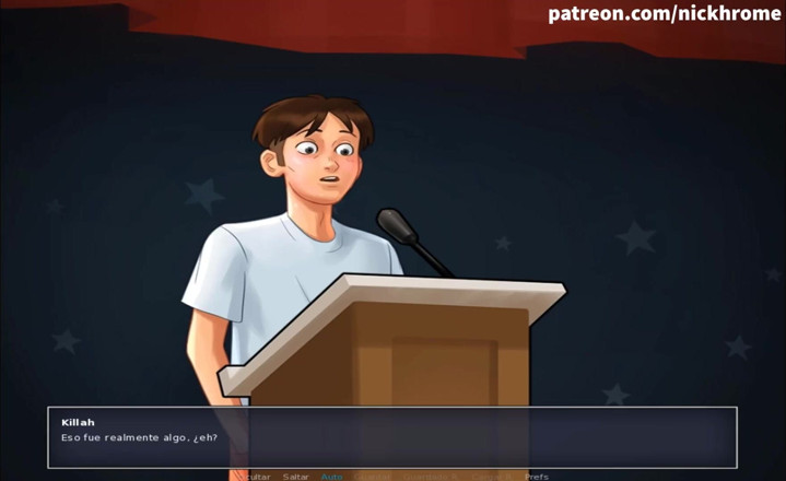 Cartoon Universal: Summertime saga teil 66 - Kunstlehrer-blowjob (spanischer sub)