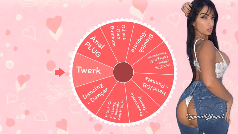 Emanuelly Raquel: Heiße Brünette im Handjob-Spiel, Sex, Roulette, Anal, Twerk und Orgasmus