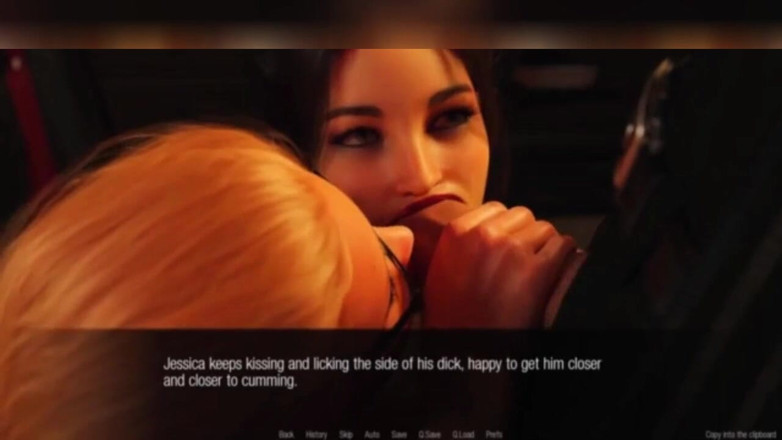 3DXXXTEEN2 Cartoon: Jessica's orale vaardigheden van verleiding.  3D porno tekenfilmseks