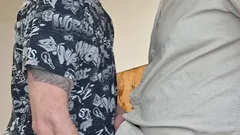Kissing with Igor. Handjob Wank