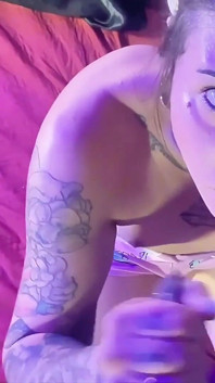 Trans Girl in Pajamas Sucks Her Stepbrother's Big Dick and Gets Fucked