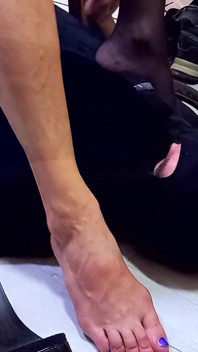 Foot worship compilation - Worshipping a blonde wife's feet