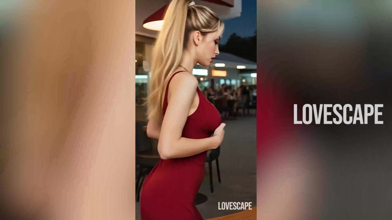 Lovescape: 목줄을 묶고 굴욕을 즐기는 금발의 순진한 데이트