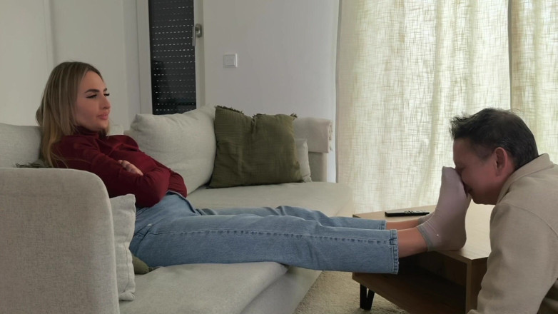 Goddess Lena: My Foot Slave Gets Used