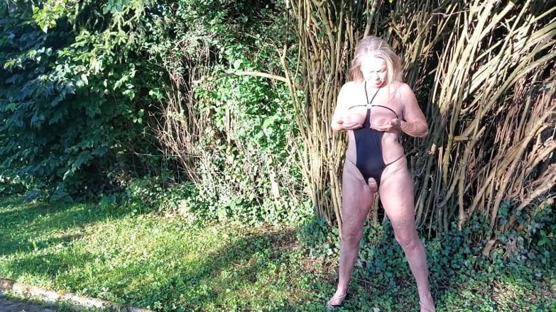 martinawest: Granny Gets Horny in Her Garden