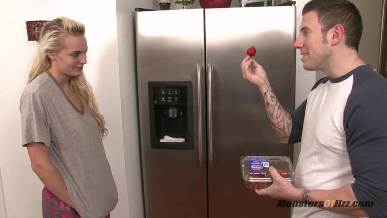 Monsters Of Jizz: Hot Blonde Gets Completely Covered in Cum