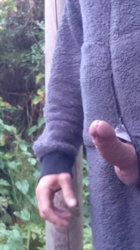 Big Hard Uncut Cock Outdoor Onesie Wanking Close up Cum - Rockard Stepdaddy