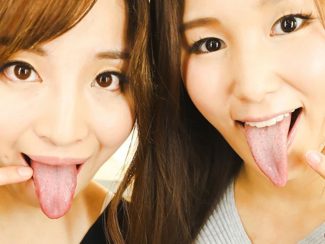 Double Virtual Lesbian Kiss by Sumire Seto Mirei Kitano (Japan Fetish Fusion)