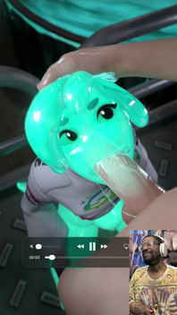 Bald Pussy Slime Girl Gets Fucked and Creampied