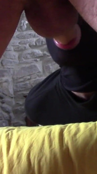 Bound and Blindfolded MILF Gets Her Mouth Fucked and Facialized