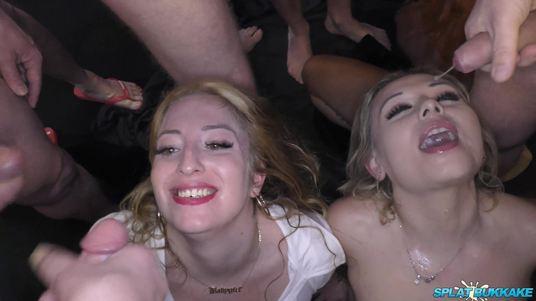 Bukkake team: Naughty Babes Getting Cum All Over Them