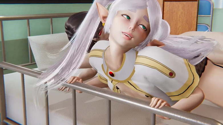 Yaoitube: Frieren Yaoi - Femboy frieren在病床上性交