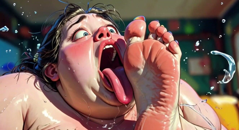 YOUR BEST FANTASY: BBW เลียเท้าอย่างหมกมุ่น - ติดใจและเต็มไปด้วยความสุข