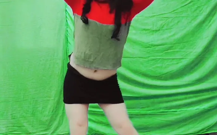 Kitty_Cross: Ladyboy Sissy Kitty Cute Young Crossdresser Solo Striptease