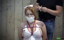 Gag Attack!: Lisa Scott - enfermeira microfoam fita amordaçada
