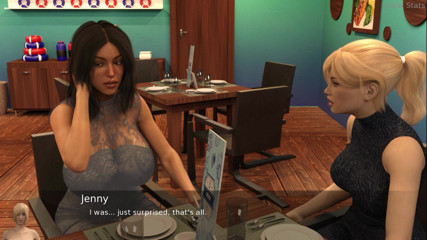 Porny Games: Ateşli evli kadın projesi - seksi bir akşam yemeği yiyor (39)