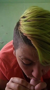 She was begging as she was hungry and a blowjob with cum in mouth was offered for her