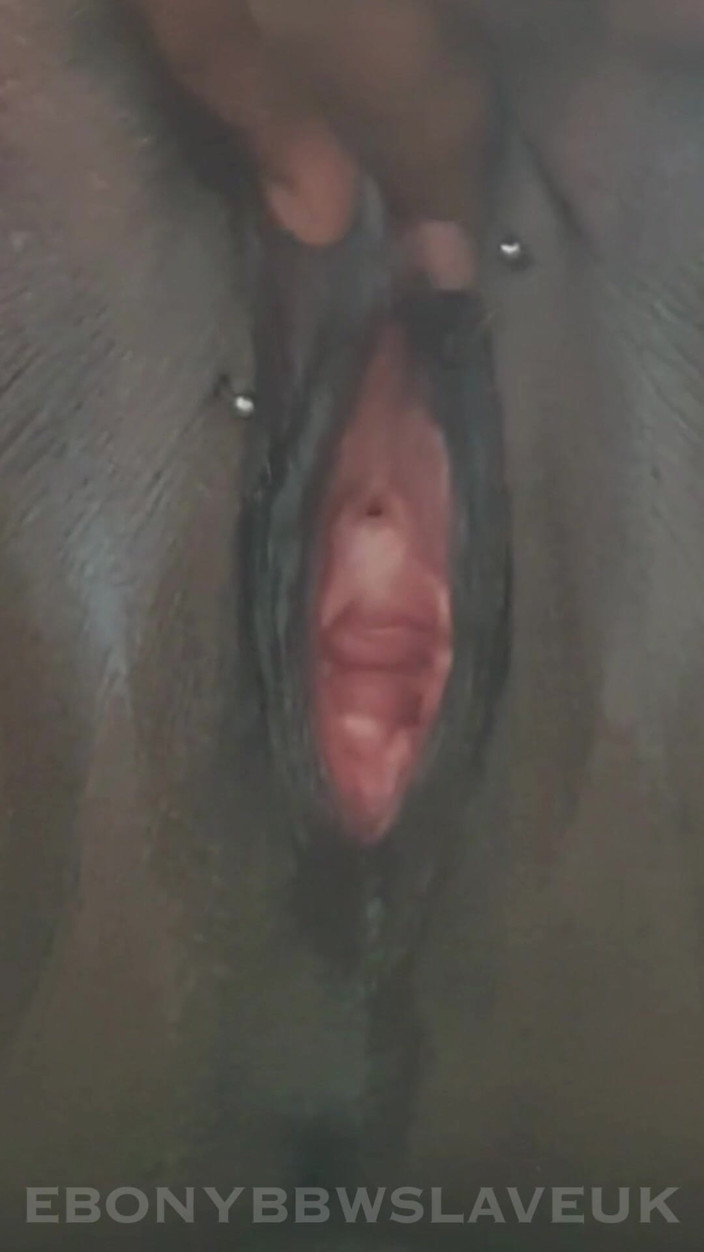 Ebony BBW slave UK: Mi gran coño negro gordo