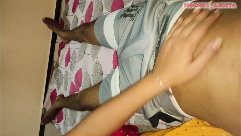 Horney_Ankita: Desi indisk styvsyster masterbate styvbror's Big Black Cock XXX
