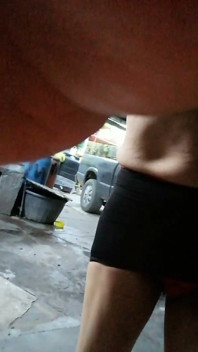old woman with slutty thong