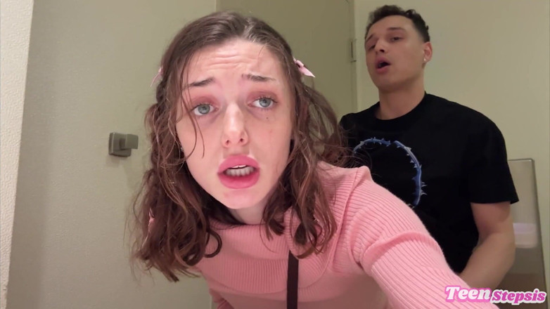 Teen StepSis: Daisy Love Fucking in a Mall Bathroom