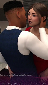 Kancelář Gail # 2 šukání se šéfem a kouřením partnera - 3D porno HD hra