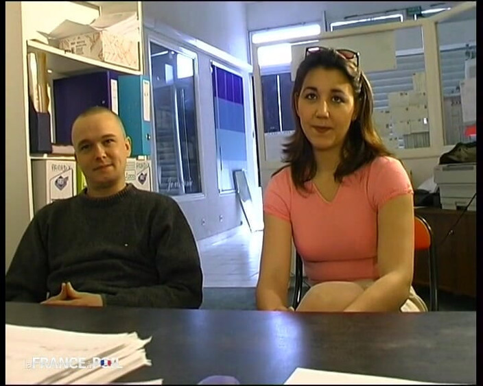 French Family Secrets: Teddy und Stephanie in einem casting für Hot.