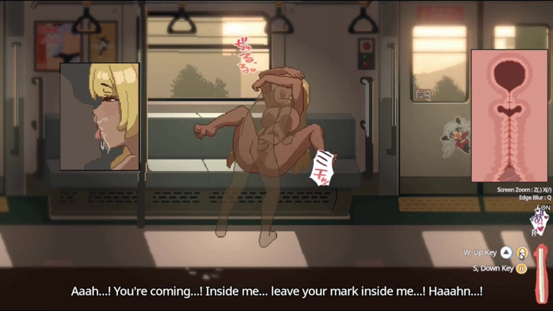 NSFWOtaku: Juego hentai - train45 - escena completa de la galería hentai mai