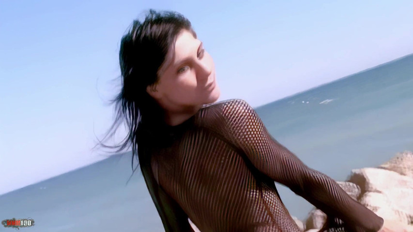 Barbara-nux Hot Young Brunette Barbara Nux Removing Clothes (MMM100)