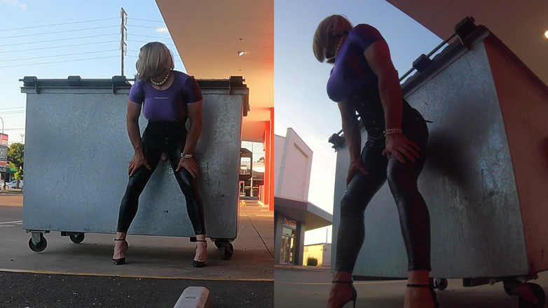 Muscle Sissy Slut Jessica: Svalová děvka odhalena a ošukaná na veřejnosti