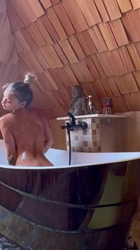 Busty Monika Fox Washes Herself in Bath!
