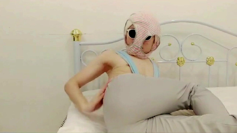 KamenKnight: Hentai kamen yatakta mastürbasyon kupası ile seksi