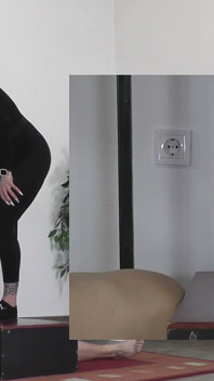 Mistress Cleo in Puma Socks Trample His Slave to Orgasm Pp