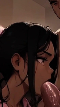 La figliastra coreana toon piccante impara a conoscere il grosso cazzo nero parte 1