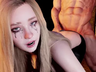 Blonde Girlfriend ass Drilling in a Dungeon | 3D Porn