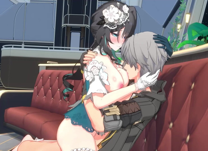 NSFWOtaku: Honkai Star Rail - Ruan Mei x Caelus sesso appassionato - animazione...